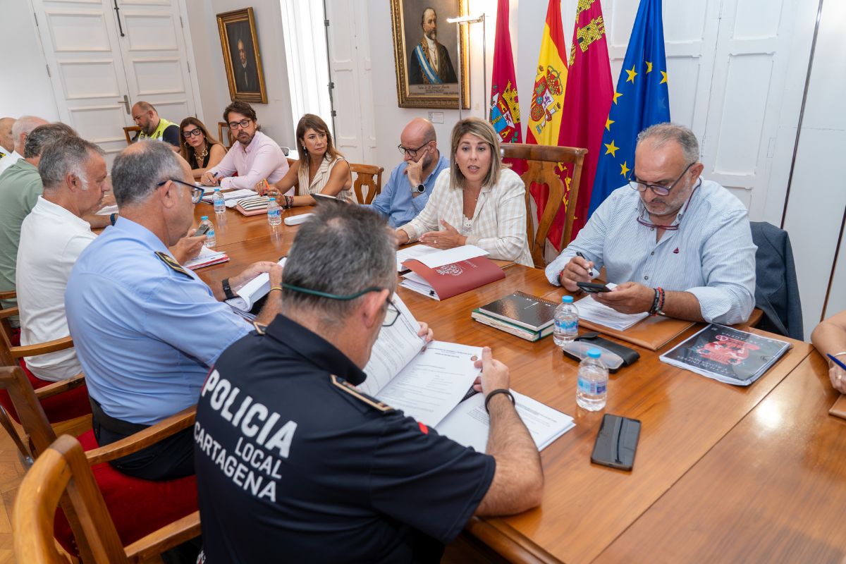 Reunión del CECOPAL tras el aviso naranja por lluvias y tormentas. Septiembre, 2026.