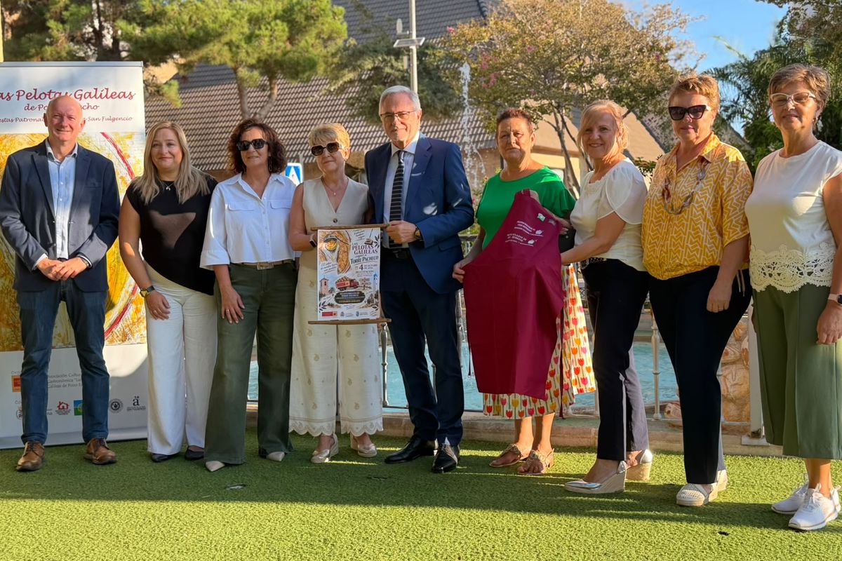Presentación de la degustación de Pelotas Galileas de Pozo Estrecho que se celebrará en Torre Pacheco