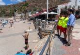 Socorristas en Cala Cortina. Plan de vigilancia en playas. Junio, 2026.