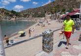 Socorristas en Cala Cortina. Plan de vigilancia en playas. Junio, 2026.