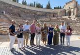 Presentaci�n de la reproducci�n en chocolate del Teatro Romano