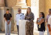 Presentaci�n de la reproducci�n en chocolate del Teatro Romano
