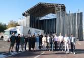 Visita al escenario de los conciertos de Bienvenida Universitaria y Carthagineses y Romanos